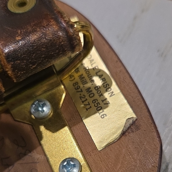 Rainbow Trout Fisherman Vintage Wood Buckle Belt - Picture 6 of 7